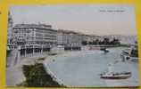 == Wien , Frans Josef Quai, Schiff  - Marke Ab Nach Sarthe  1910 - Wien Mitte