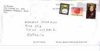 GOOD USA Postal Cover To ESTONIA 2009 - Good Stamped: Heart ; Bette Davis - Brieven En Documenten