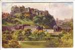 GOOD OLD GB POSTCARD - Edinburgh - Castle & National Gallery - Midlothian/ Edinburgh