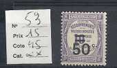 53 COTE  45 E - 1859-1959 Postfris