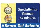 TELECOM ITALIA  CAT.C.& C  2953 -  BANCA DEL SALENTO   -  NUOVA - Publiques Spéciales Ou Commémoratives