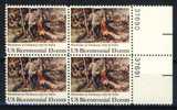 1977 United States 13 Cents MNH Plate Block Of 4 \" US Bicentennial \" - Plaatnummers