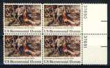 1977 United States 13 Cents MNH Plate Block Of 4 \" US Bicentennial \" - Plattennummern