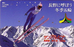 TC JAPON / 110-49298 - SPORT - JEUX OLYMPIQUES NAGANO / SKI - OLYMPIC GAMES - JAPAN Free Phonecard - - 59 - Olympische Spelen