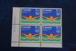 XXI OLYMPIADES  CANADA  JEUX OLYMPIQUES  MONTREAL 1976 BLOC 4 TIMBRES NEUFS ** SPORT NATATION - Verano 1976: Montréal