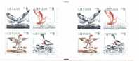 LITUANIE LIETUVA BOOKLET / CARNET BIRDS / Vogel OF THE BALTIC MNH 1992 - Collections, Lots & Series