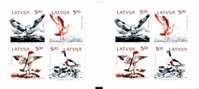 LATVIA / LATVIJA BOOKLET / CARNET BIRDS / Vogel OF THE BALTIC MNH 1992 - Collections, Lots & Séries