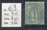 63 COTE 70 E - 1876-1878 Sage (Tipo I)