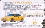 # GERMANY R02_98 Gunther 12 Ods 01.98 -car,voiture,renault- Tres Bon Etat - R-Reeksen : Regionaal