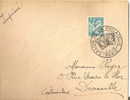 Ny&t 650 Sur Lettre  SALON DE LA  PHILATELIE  PARIS  Vers DEAUVILLE    Le 05 Juin 1946 - Storia Postale