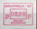 30063 - Vignette D'affranchissement - Va 63 - 8fr - 09 Et 10 Mai 1987 - Bruphila - 0.80 - Otros & Sin Clasificación