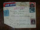 R!,United States,Air Mail Sticker,Par Avion Label,Aero Post,Registered Letter,Officialy Opened,Different Stamps,Serbia - 1c. 1918-1940 Brieven