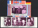 RAS AL KHAIMA 1970, DE GAULLE, KENNEDY, CHURCHILL... 3 Valeurs + 1 Bloc. R102 - De Gaulle (Generale)