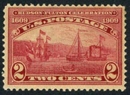 US #372 Mint Hinged 2c Hudson-Fulton From 1909 - Ungebraucht