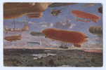 BALLOONS - ZEPPELIN Old Postcard - Mongolfiere