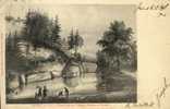 EPINAL EN 1834.... PIECE D EAU AU CHATEAU ... DESSIN DE PENSEE - Etival Clairefontaine