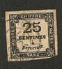 FRAN CE- TAXE N° 5 -  Ob  Cote 65 Euros (16,25euros) - 1859-1959 Used