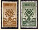 REFUGEES - LIBAN - 1960  Aériens Yvert # A 191/2 Complete Set - MINT (NH) - Refugiados