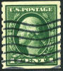 US #412 XF Used 1c Washington Coil From 1912 - Roulettes