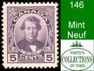 Canada (Unitrade & Scott # 146 - Thomas D'Arcy McGee) (Mint) F/VF - Neufs