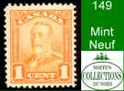 Canada (Unitrade & Scott # 149 - Scroll Issue) (Mint) F/VF - Nuevos