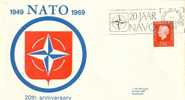 NETHERLANDS  1969 NATO  POSTMARK - NAVO