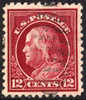 US #512a XF Used 12c Brown Carmine Franklin From 1917 - Gebruikt