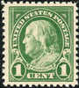 US #552 SUPERB Mint Never Hinged 1c Franklin From 1923 - Neufs