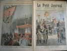LE PETIT JOURNAL N° 0274 16/02/1896 LANCEMENT AU HAVRE DU VOILIER " PRESIDENT FELIX FAURE  " - Le Petit Journal