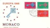 Monaco 1968 FDC Europa CEPT - 1968