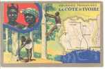 COTE D'IVOIRE - Carte Ancienne Les Colonies Françaises -Publicité Des Produits Du Lion Noir - - Côte-d'Ivoire