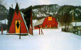 SAINTE-ROSE-DU-NORD - Camping "La Descente Des Femmes" En Hiver - Carte Petit Format, TBE, Neuve, 2 Scans - Saguenay