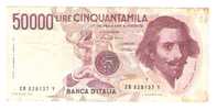 2881)bellissimo 50000 Lire Banca D' Italia Bernini I° Tipo Anno B Del -1985 Vedi Foto - 50.000 Lire