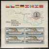 Czechoslovakia 1982  Danube Ships  (**) MNH  X 2 Type - Blocks & Kleinbögen