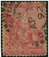 Pays :  86 (Cap De Bonne Espérance : Colonie Britannique)  Yvert Et Tellier N° :   34 (o) - Kaap De Goede Hoop (1853-1904)