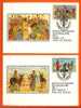 BOPHUTHATSWANA 1983 Unofficial Silk Maxicards Easter 104=107 (2 Only) - Pâques