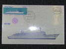 ISRAEL MAXIMUM CARD 1963 SHIP SS SHALOM SIMONS MAX CARD - Maximumkaarten