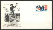 1969 Canada Unaddressed  " CURLING " On Cachet  First Day Cover - 1961-1970