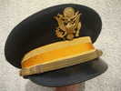 U.S.A. : SUPERBE CASQUETTE OFFICIER CAVALERIE  Par BANCROFT - Helme & Hauben