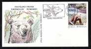 Bear,Ours 1993 Cover Stamp Obliteration Concordante - Romania. - Ours