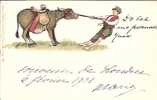 CPA De Raphael Tuck & Sons "Write Away" N° 338 - Jeune Garçon Tirant Un Ane / Young Boy Pulling A Donkey. - Tuck, Raphael