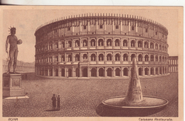 161-Roma-Lazio-Il Colosseo-v.1926 X Ardenza-Livorno-Storia Postale-c.20 Michetti Verde Isolato - Coliseo
