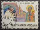 VATICANO 1986 Nr Aerea 76 Viaggi Del Papa 450 Lire - Poste Aérienne