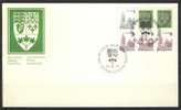 1979 Canada Cachet  FDC  Definitives Booklet Pane Of 6  " Queen & Buildings " Official Post Office Issue - 1971-1980