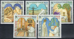 2001 - 1246/50 Viaggi Papa   +++++++ - Unused Stamps