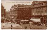 FRANCE - PARIS, Place De L¨Opera Et Le Boulevard Des Capucines, Oldtimers - Public Transport (surface)