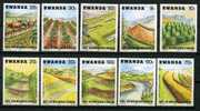 Rwanda **  N° 1099 à 1108 - Campagne Contre L'érosion - Unused Stamps