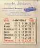 Calendrier NOUVELLES AMBULANCES Fon 1932 , J GILLARD Directeur 5 Rue Sivel PARIS 75 ( Voitures Américaines ) Croix Rouge - Tamaño Grande : 1961-70