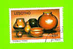 Timbre Oblitéré Used Mint Stamp Selo Carimbado Traditional Pottery Pot Shapes 25s LESOTHO - Lesotho (1966-...)