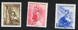 CECOSLOVACCHIA (CZECHOSLOVAKIA) - YVERT  852.854 -1956 ESPOSIZIONE "COSTRUZIONE E DIFESA DELLA PATRIA" - NUOVI (MINT) ** - Ungebraucht